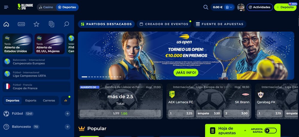 Billionairespin casa de apuestas