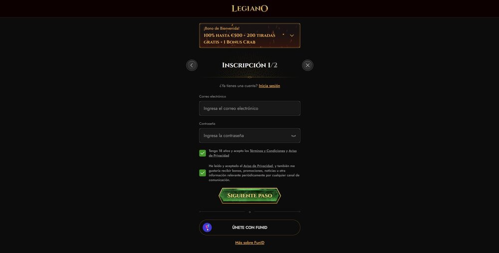 Legiano registro