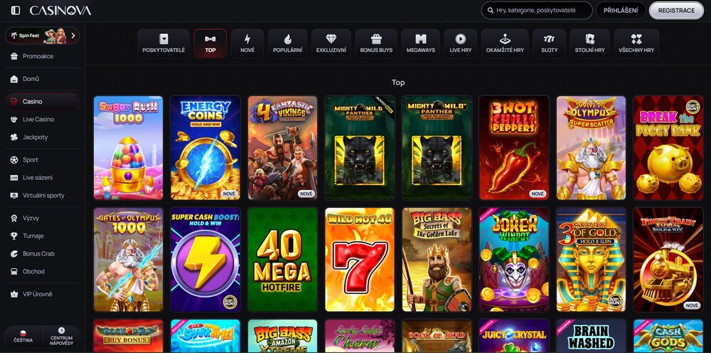 las mejores tragaperras de Casinova