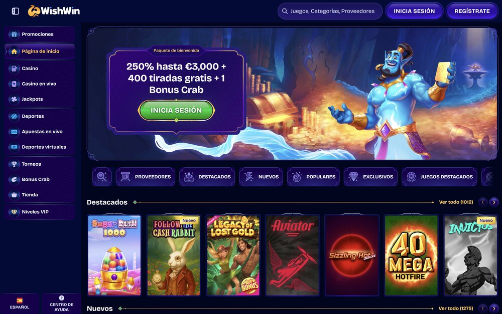 WishWin aplicación
