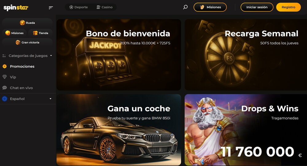 Spinstar.bet bonos