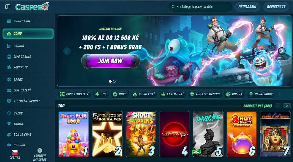Vista previa del bono de bienvenida y de las mejores tragaperras en el casino online Caspero