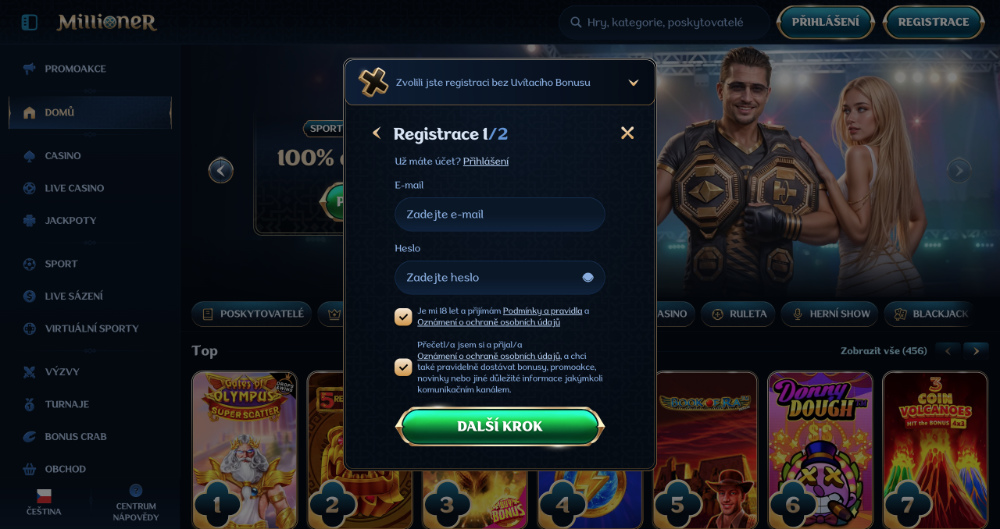 Registro en Millioner