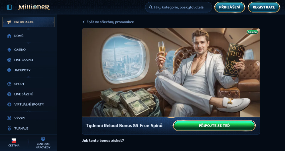 Tiradas gratis en el casino Millioner