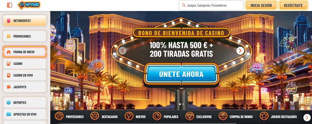 Wyns aplicación
