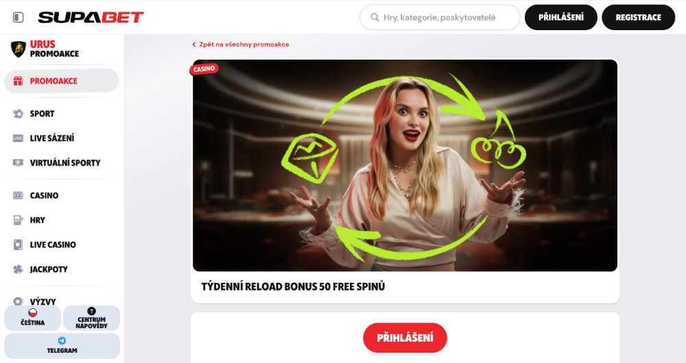 Oferta de giros gratis en Supabet