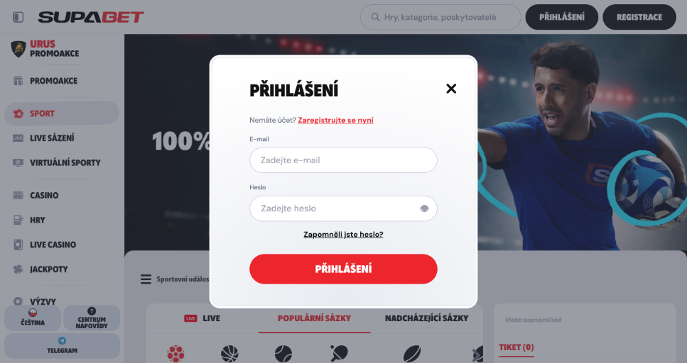 Inicio de sesión de Supabet
