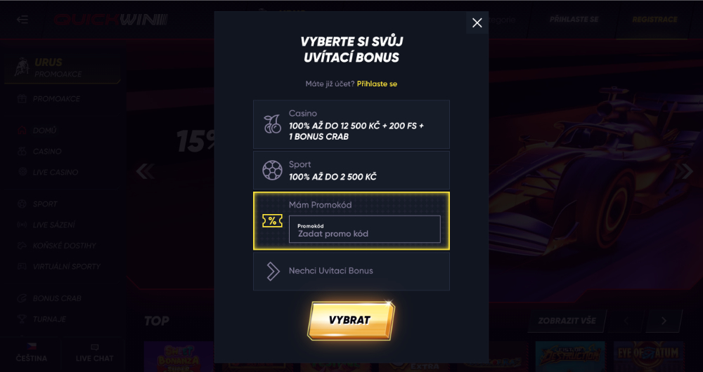 Código promocional de QuickWin
