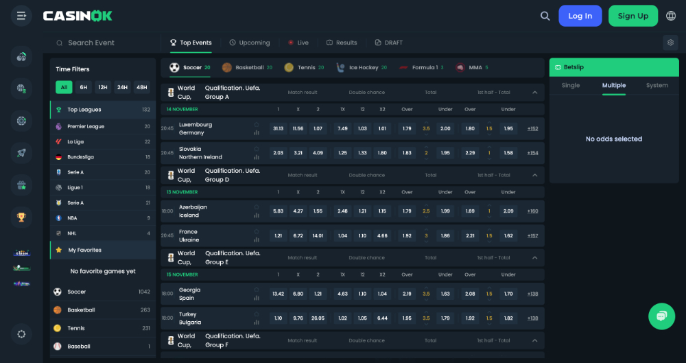 Casa de apuestas CasinOK — imagen principal