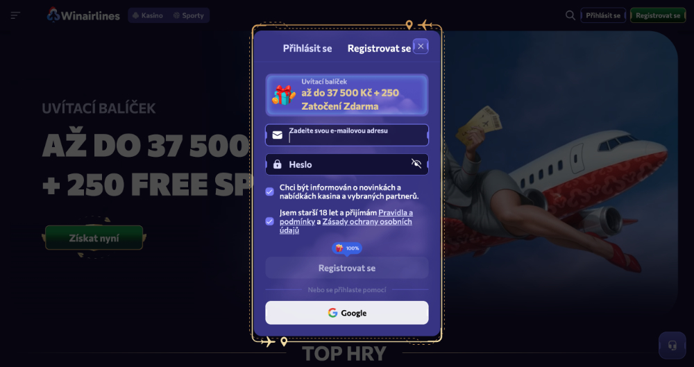 Winairlines código promocional – portada