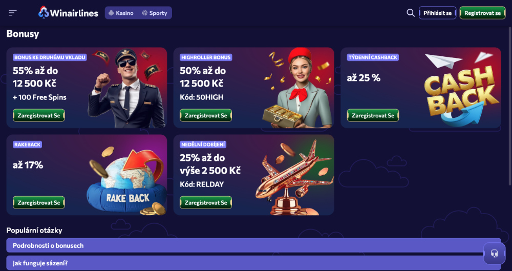 Bonos de Winairlines [Resumen de los TOP bonos] portada