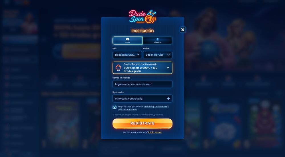 Registro DudeSpin