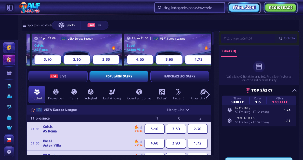 Casa de apuestas AlfCasino — introducción