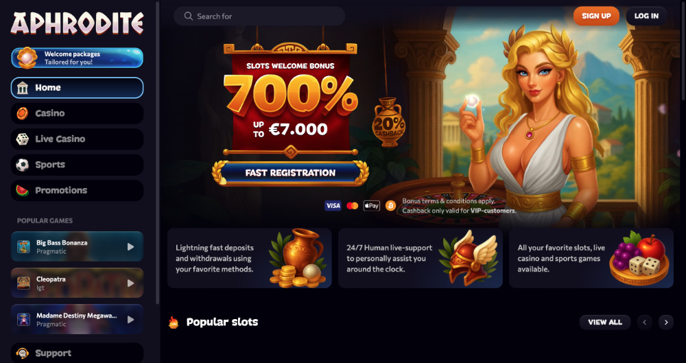 Casino Aphrodite portada