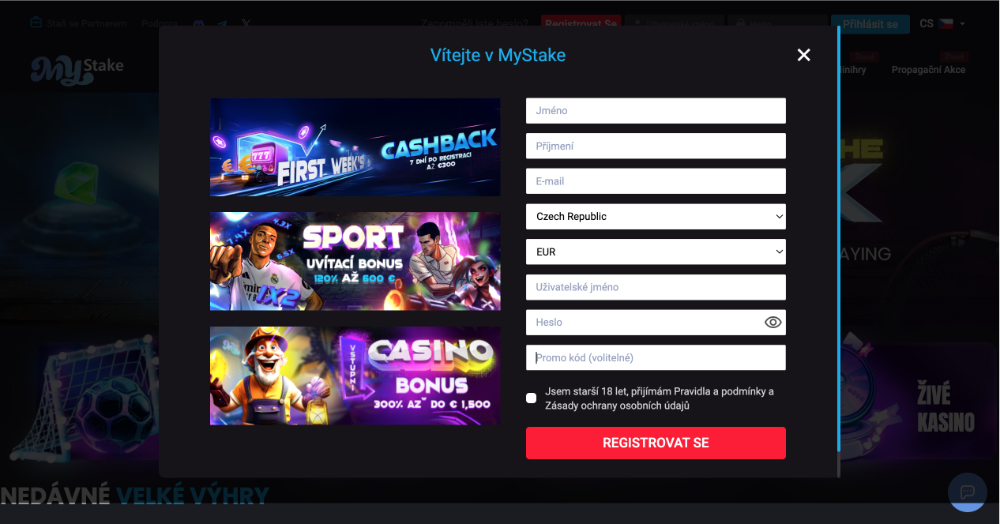 Código promocional de MyStake – introducción